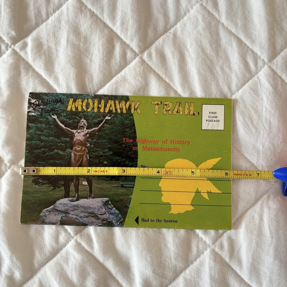 Postcard Folder‎ Massachusetts MA Mohawk Trail Elk Bridge Greenfield Deerfield
